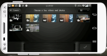 рис.4. Если видео со значком в виде треугольника, видеоредактор kinemaster формат клипа не поддерживает (как на записи №7)