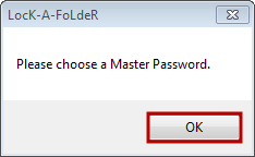 ввод кодового буквосочетания (Master Password)