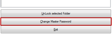 Нажмите кнопку Change Master Password