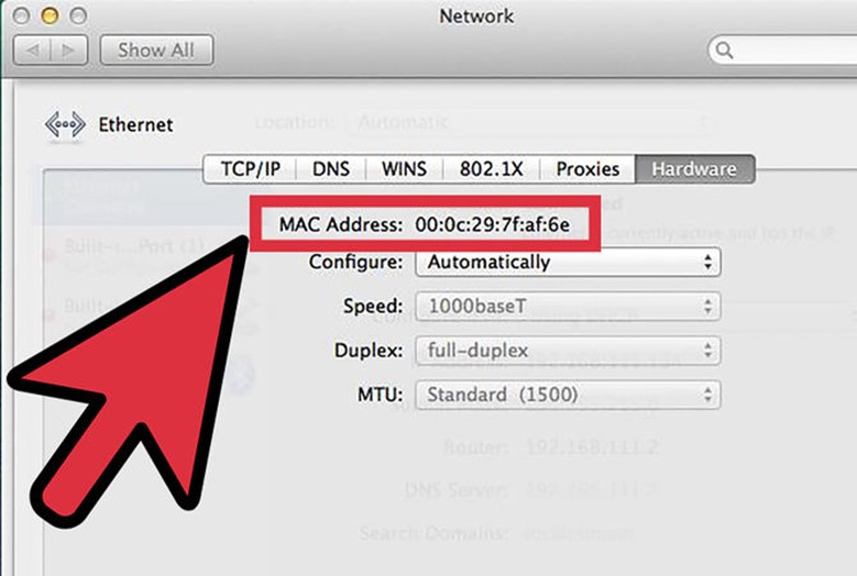 MAC адрес в Apple MAC адрес в Apple