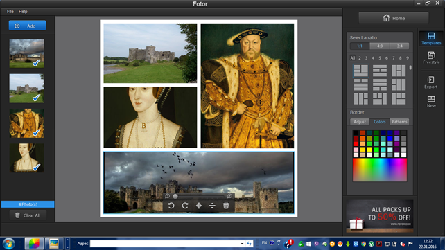 Окно с рисунками