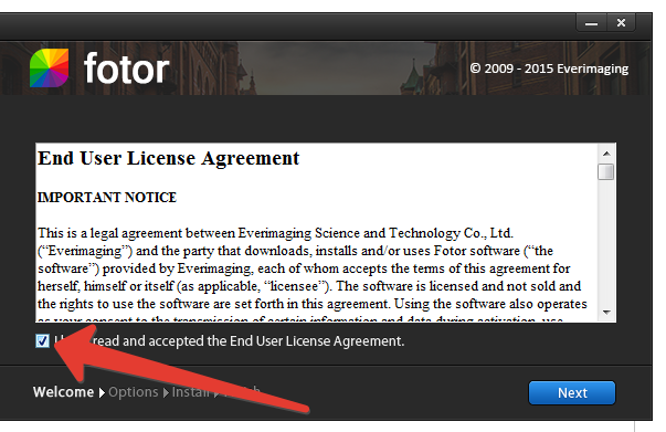 Окно соглашения
