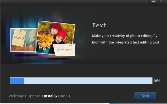 Окно инсталяции