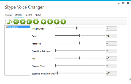 Чтобы услышать свой реальный голос, параметр Mix следует установить в нулевое значение или отключить программу