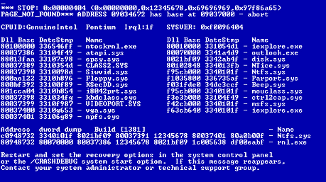 Программа BlueScreen — скринсейвер, который имитирует BSOD и запуск монитора во время загрузки ОС