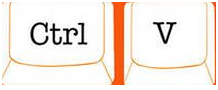 Опция вставить с помощью клавиш