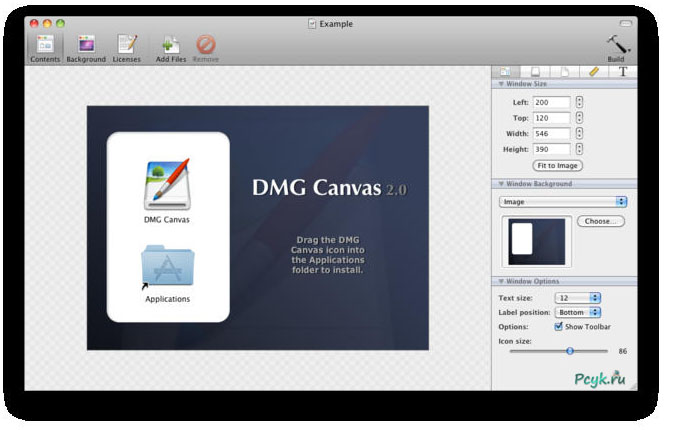 Тем не менее, файл dmg используется не только с Apple-вскими приложениями