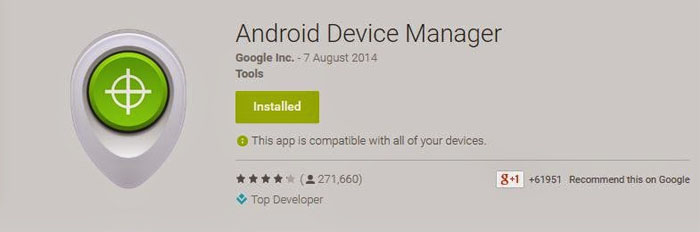 При первом входе на интернет-портал Google Android Device Manager предложит принять условия, которые позволят контролировать месторасположение смартфона или же планшета