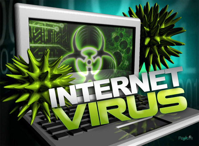 Заражение вирусами в интернете 