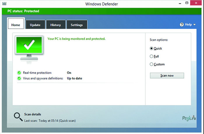 Программа защиты Windows Defender