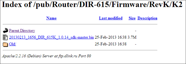 ftp-сервер D-Link