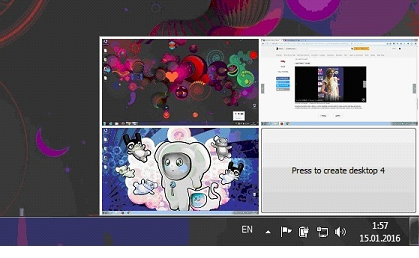 Виртуальные рабочие столы в Desktops