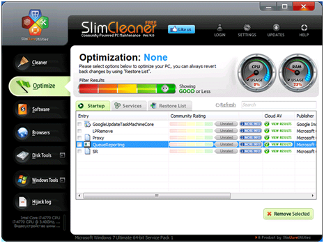 Slim Cleaner Free