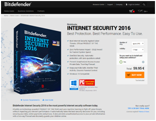 Пробная версия Bitdefender Internet Security