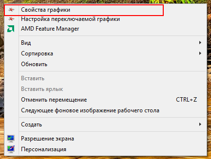 Свойства графики