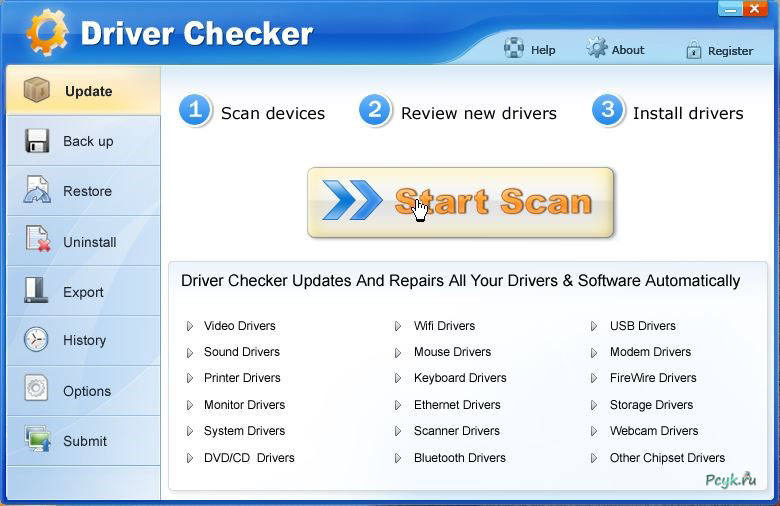 Программа Driver Checker