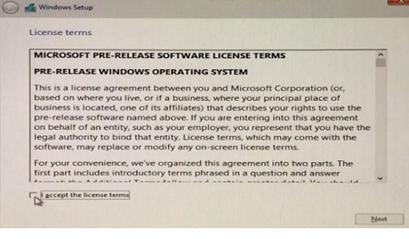 Принимаем пользовательское соглашение