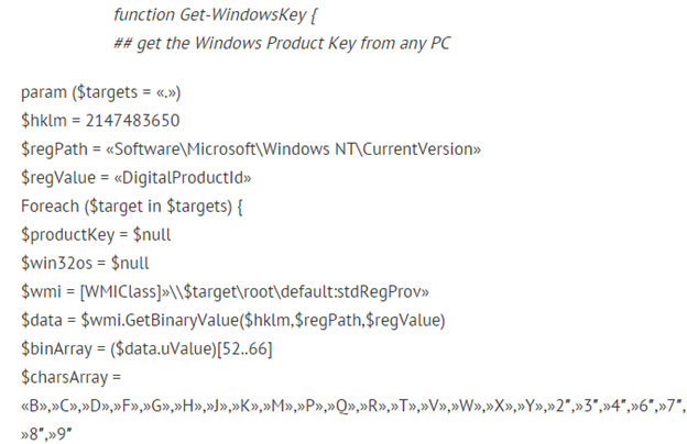 Данные реестра Windows