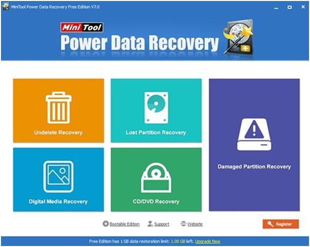 Выбрать необходимый модуль Power Data Recovery