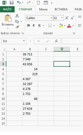 Числа с пробелами воспринимаются программой как текст в Excel